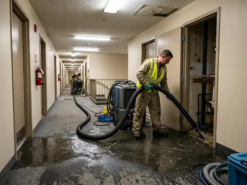multi-unit-apartment-hallway-f-005 — frequently asked questions, Emergency Burst Pipe Water Extraction & Removal in Sugar Cr…